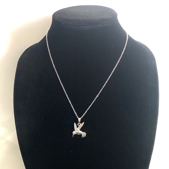 Hummingbird Necklace Bird Lover May Be Personalized - Picture 2 of 10